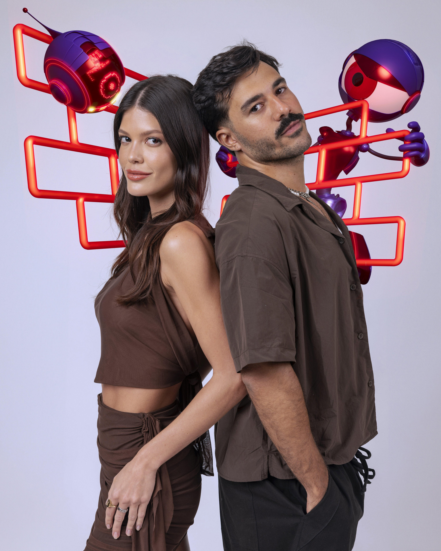 Vitória Strada e Mateus  - Fabio Rocha/TVGlobo