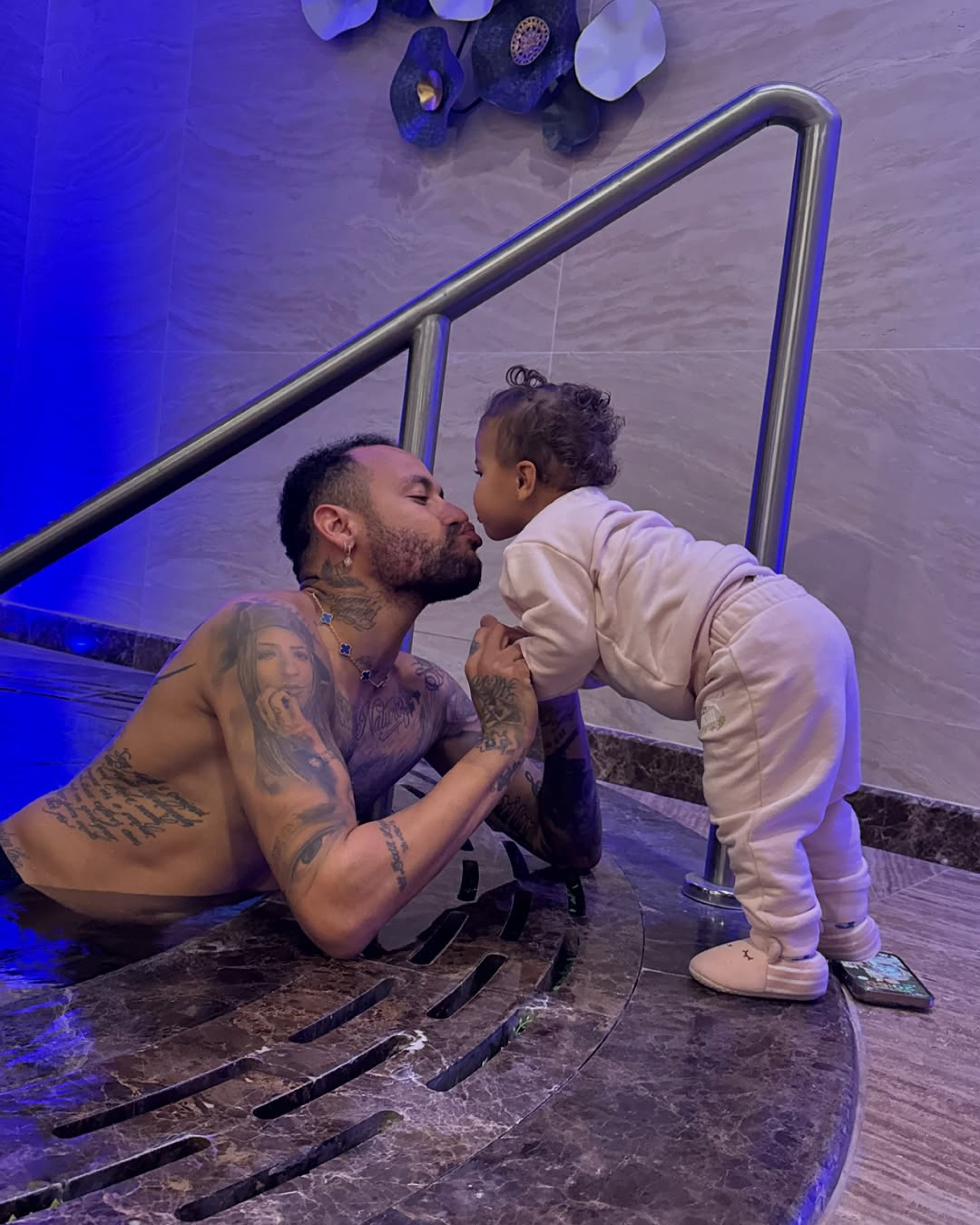 Neymar e a filha Mavie  - Reprodução / Instagram 