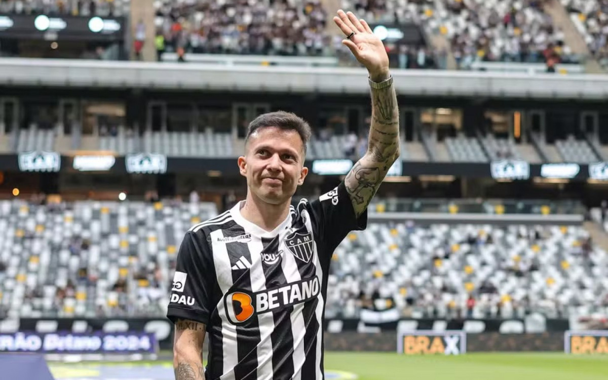 Bernard, o alegria nas pernas, voltou para o Atlético em 2024. Foram 11 anos longe do clube