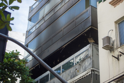Idoso morre durante incêndio em apartamento no Leblon