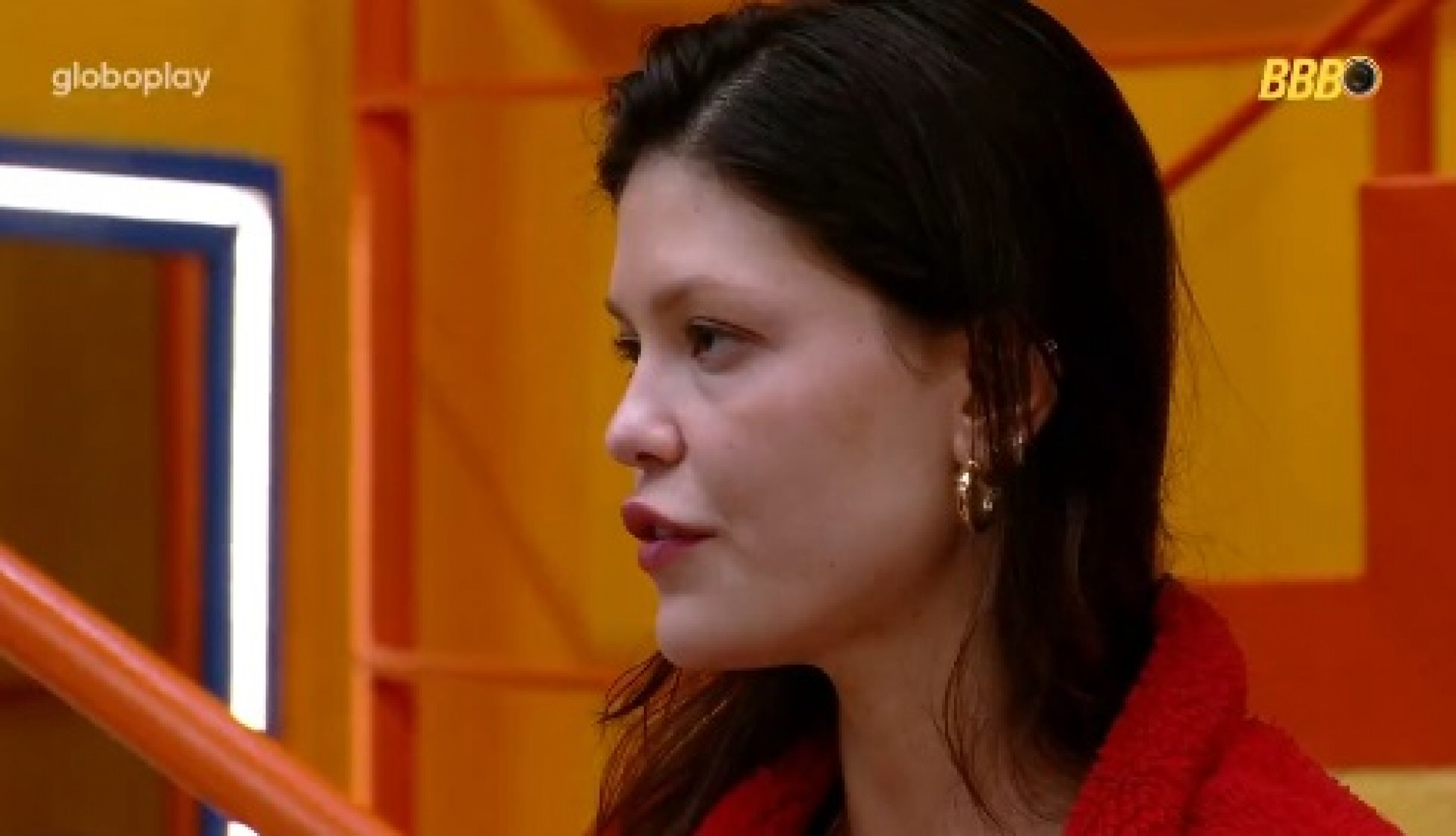 Vitória Strada contou papo com Renata para Mateus  - Reprodução/Globoplay