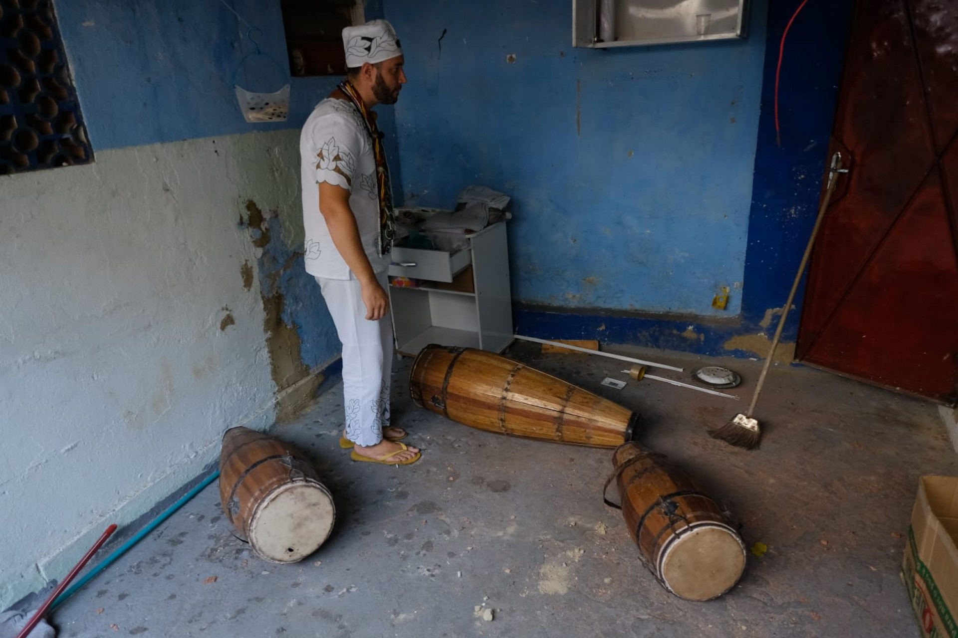 Casa de Umbanda foi invadida e destruída no Maracanã - Pedro Teixeira/Agência O DIA