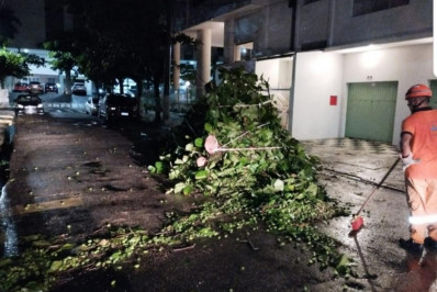 Sirenes no Guarujá são acionadas e moradores deixam casas em risco de deslizamento
