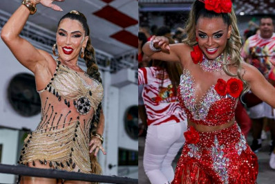 Andrea de Andrade e Anny Alves roubam a cena em ensaio da Porto da Pedra 