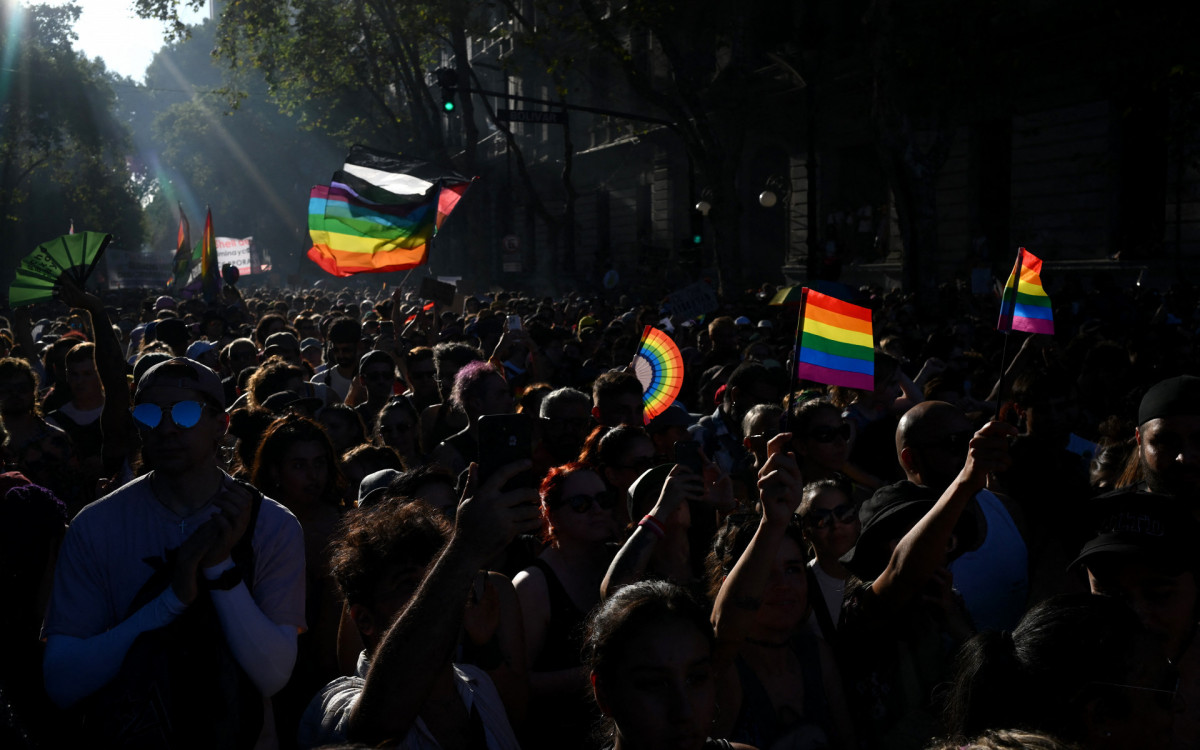 Argentinos criticam posicionamento 'contra' diversidade de Milei - Luis Robayo / AFP