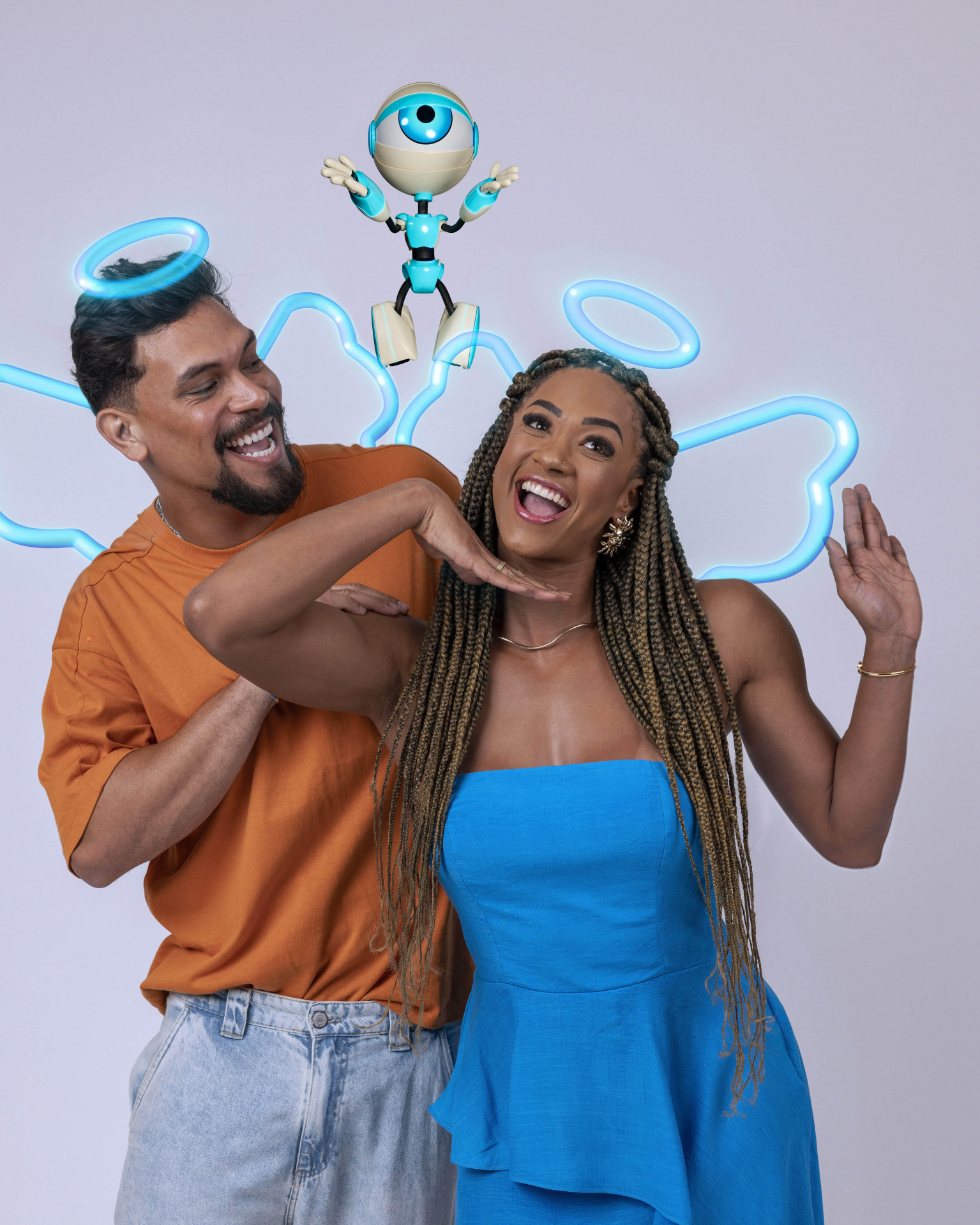 Vinícius e Aline são os anjos da semana do 'BBB 25' - Globo/ Fábio Rocha