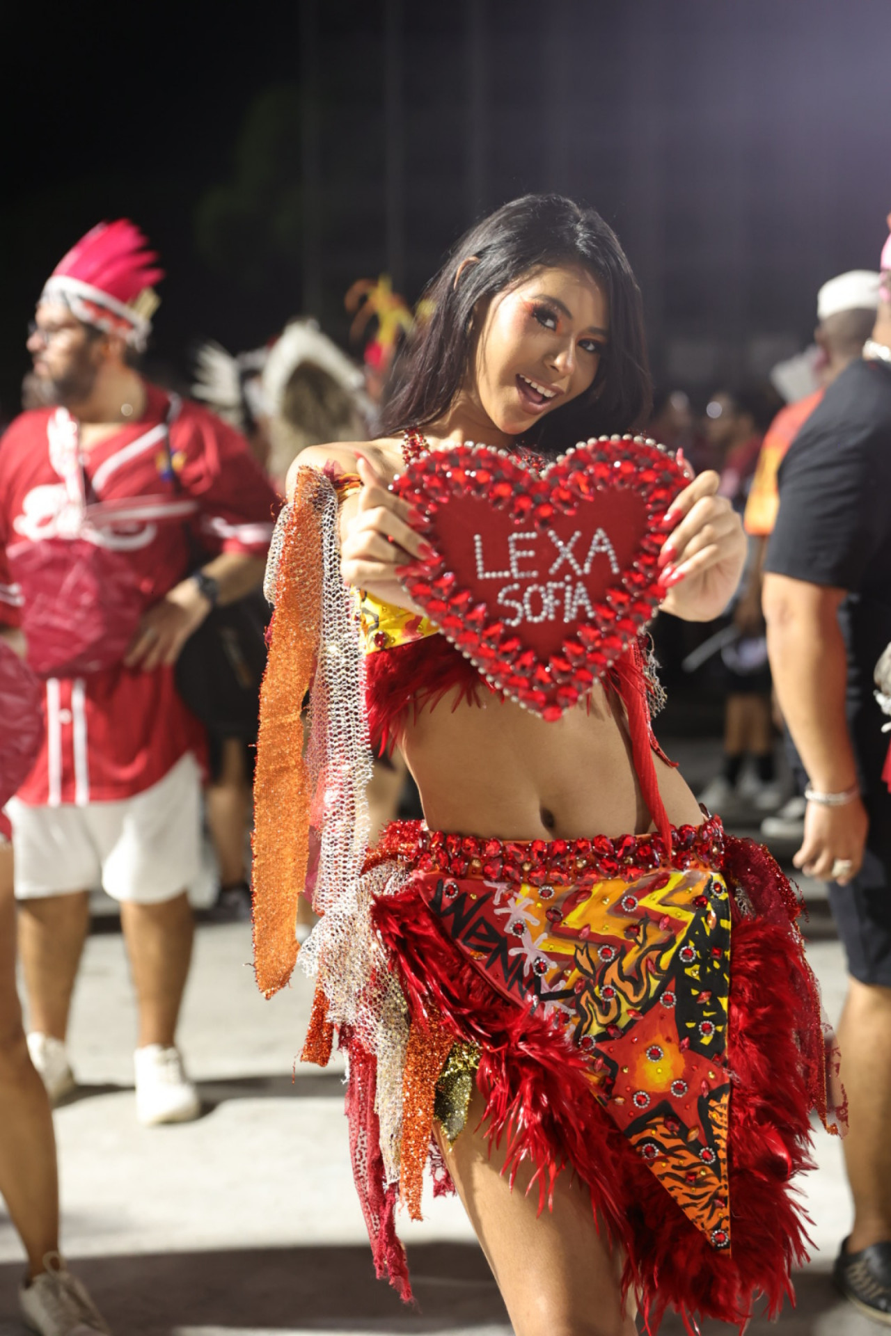 Wenny fez homenagem para Lexa na Marquês de Sapucaí  - Anderson Borde/AgNews 