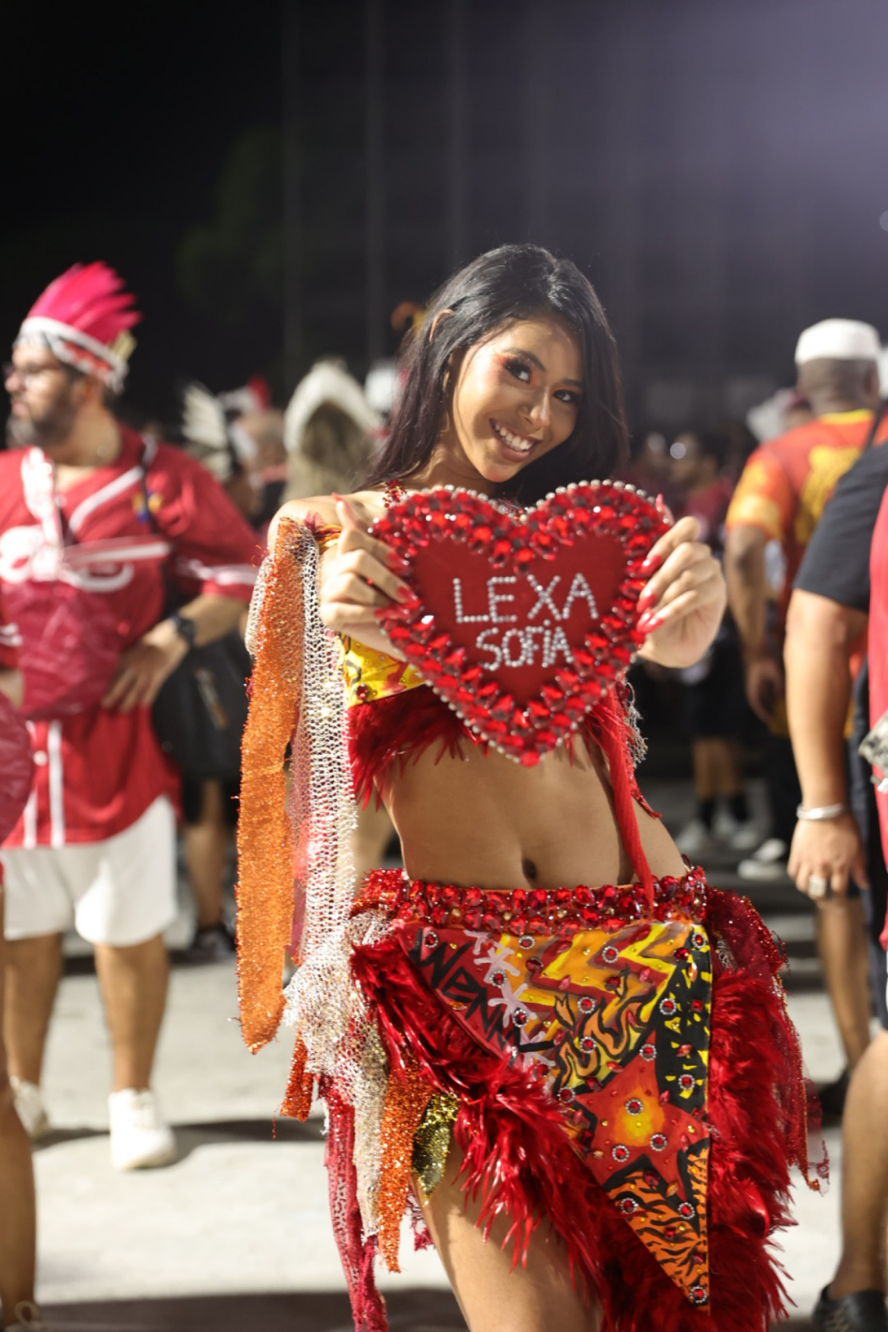 Wenny , irmã de Lexa, durante ensaio técnico  - Anderson Borde/AgNews 