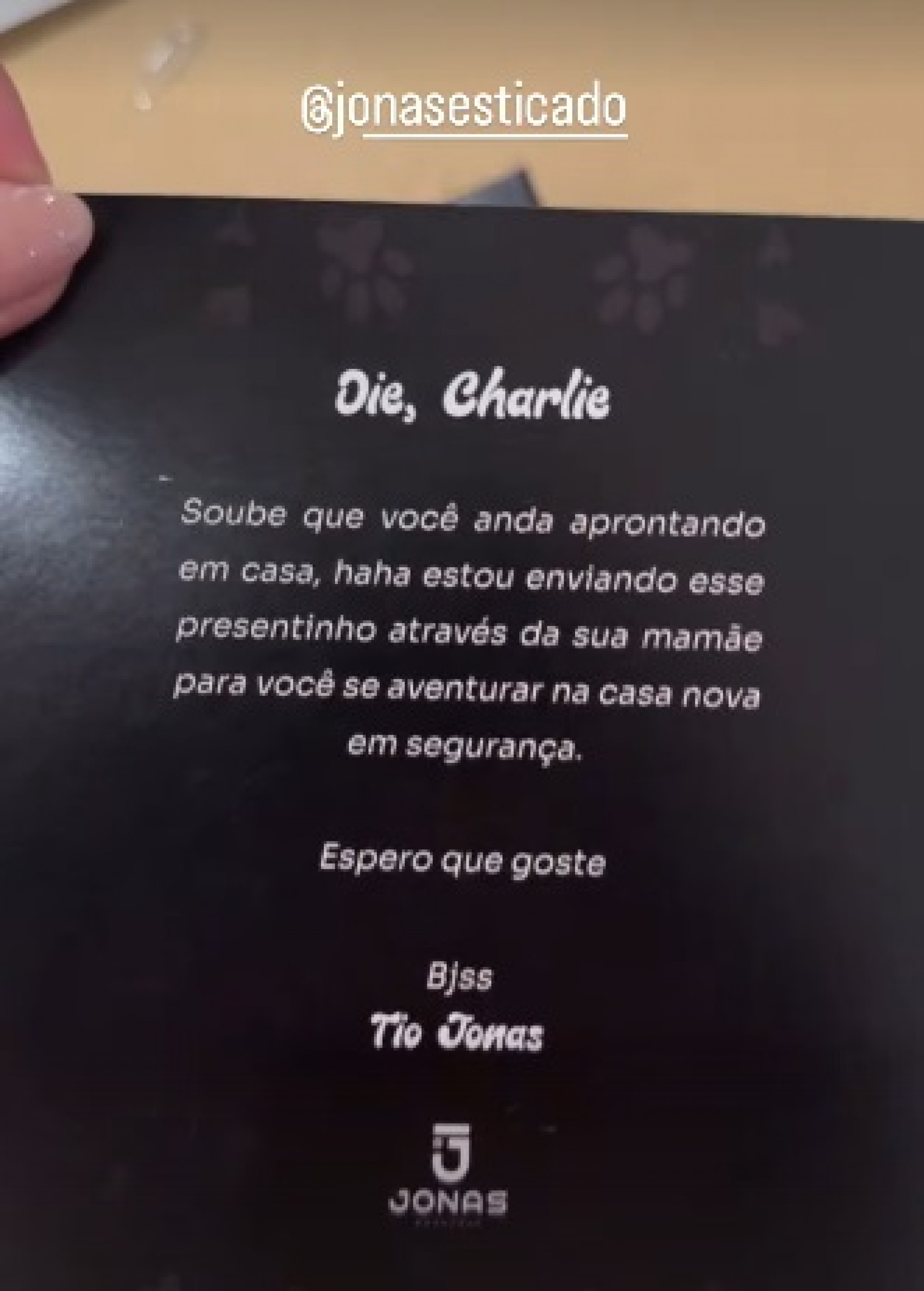 Jonas Esticado deu uma coleira com rastreador para o cachorro de Anitta  - Reprodução/Instagram