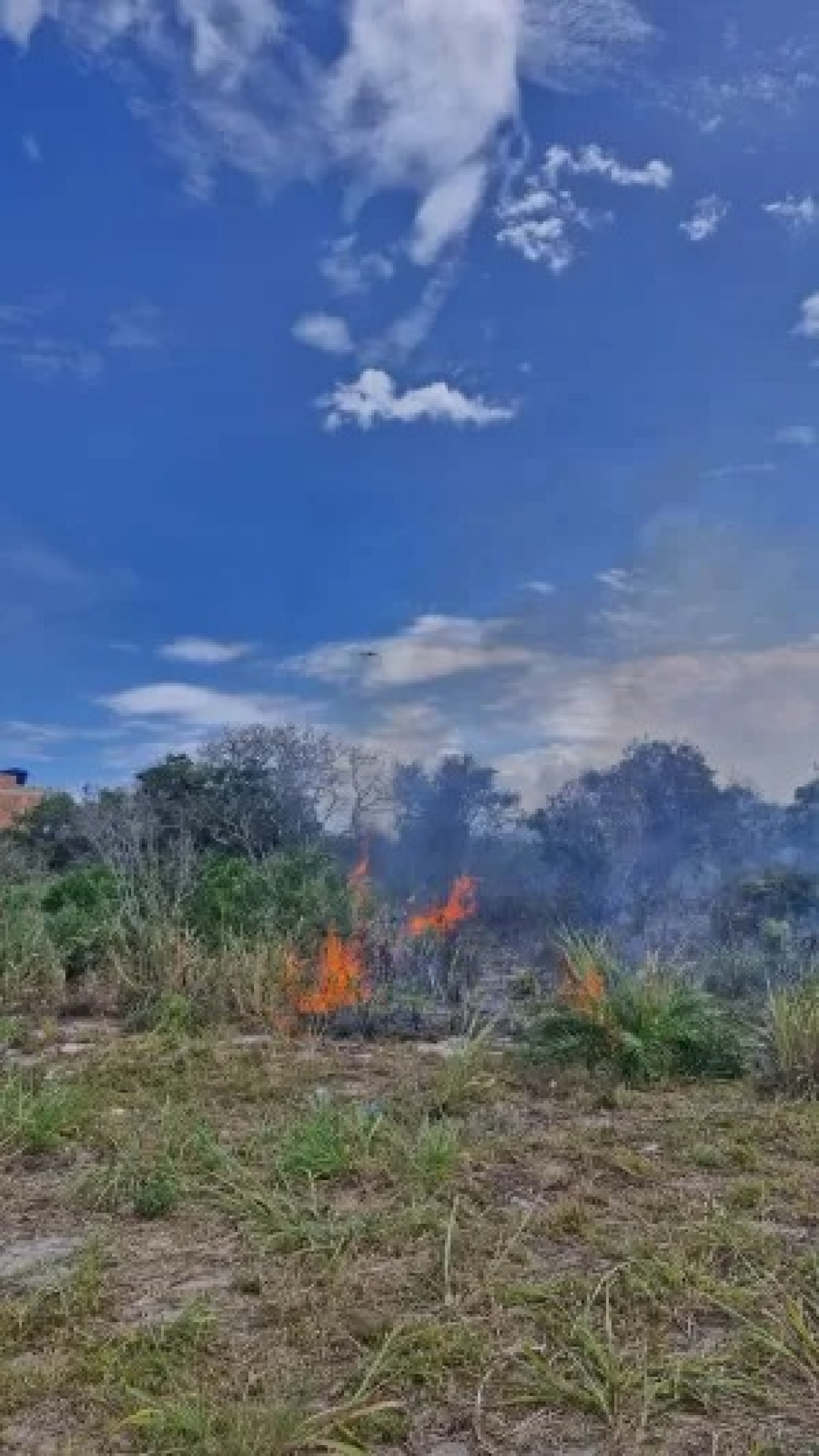 GOPAM realiza uma ocorr&ecirc;ncia de inc&ecirc;ndio no bairro Cai&ccedil;ara - Ascom 