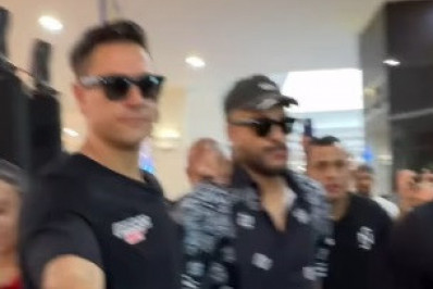Vídeo! Sósia de Neymar causa tumulto em shopping de Santos e recebe recado do craque