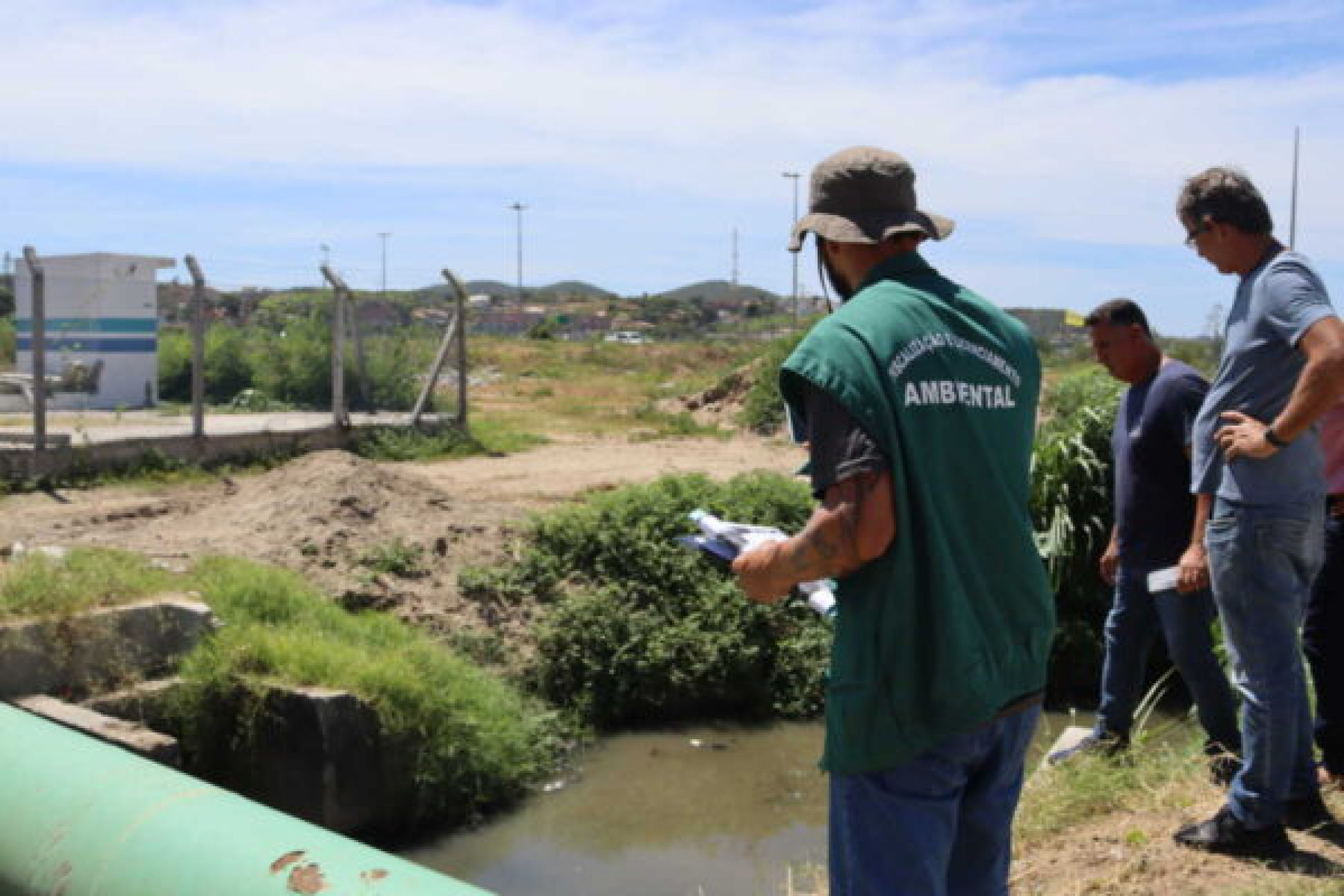 Vistoria sistemas coletores de tempo seco - Agnaldo Ribeiro/SEMOD