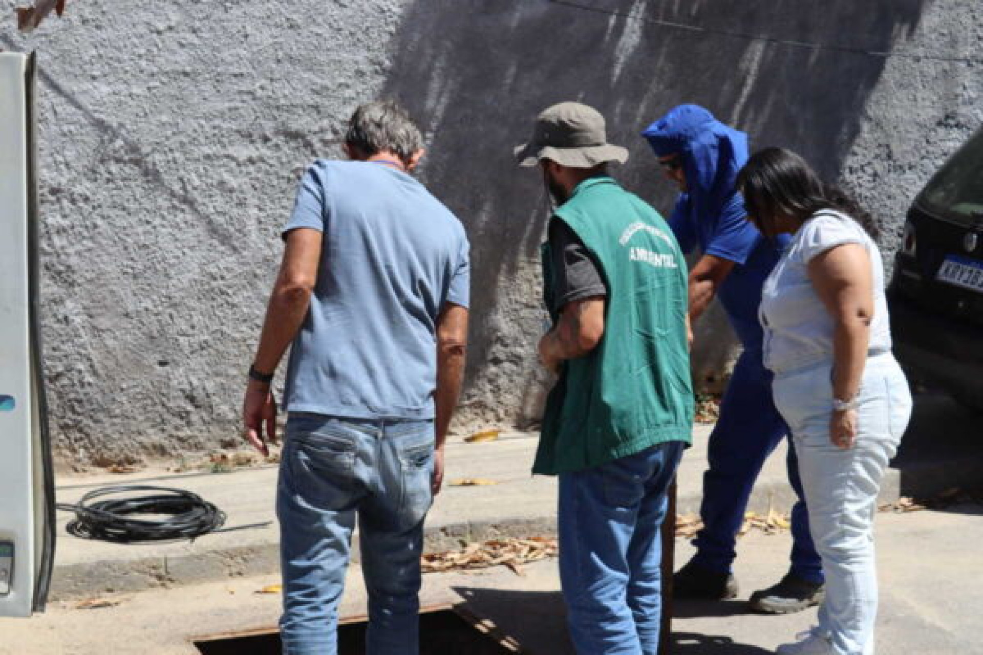 Vistoria sistemas coletores de tempo seco - Agnaldo Ribeiro/SEMOD