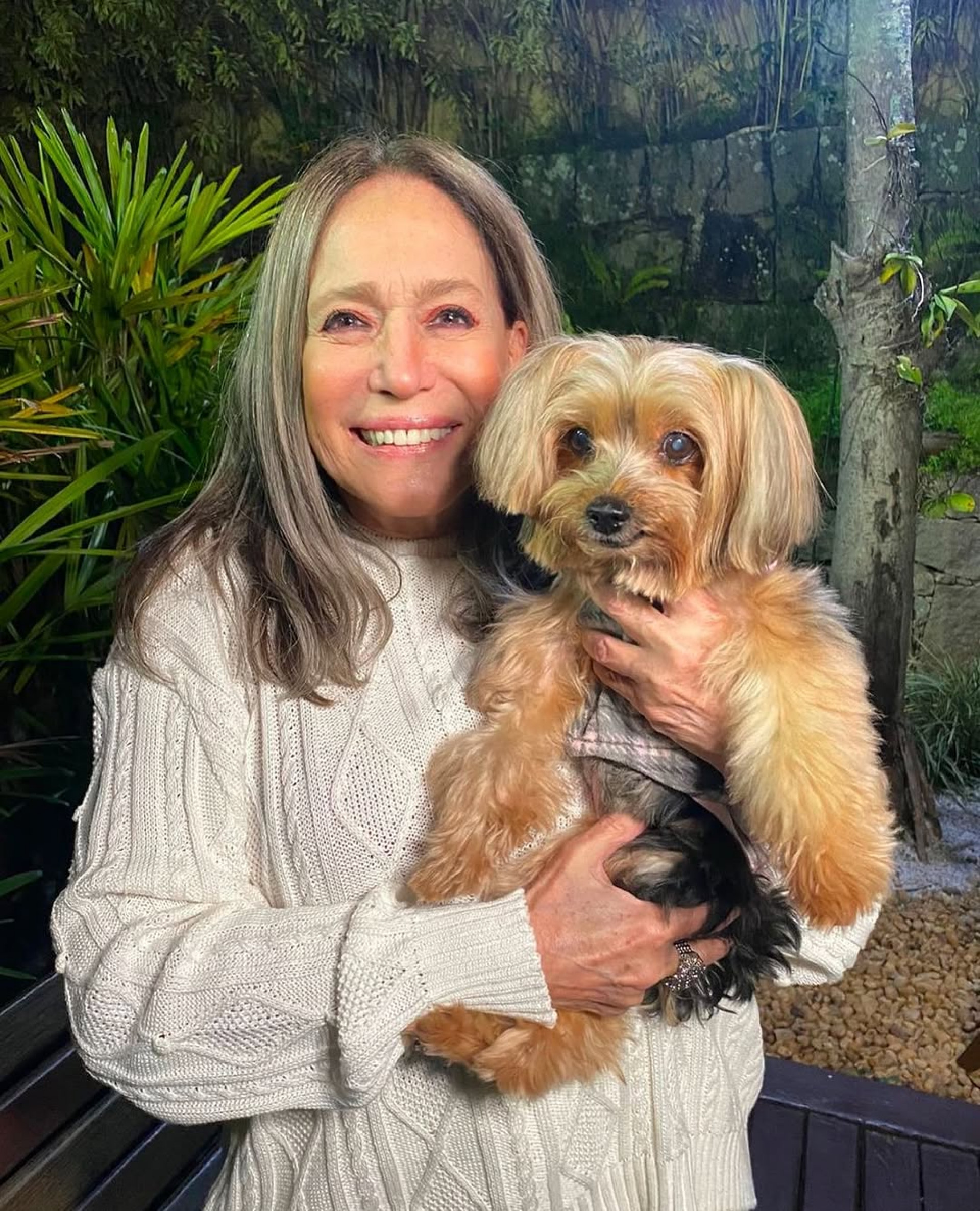 Susana Vieira com a cachorra da raça Yorkshire  - Reprodução/Instagram 