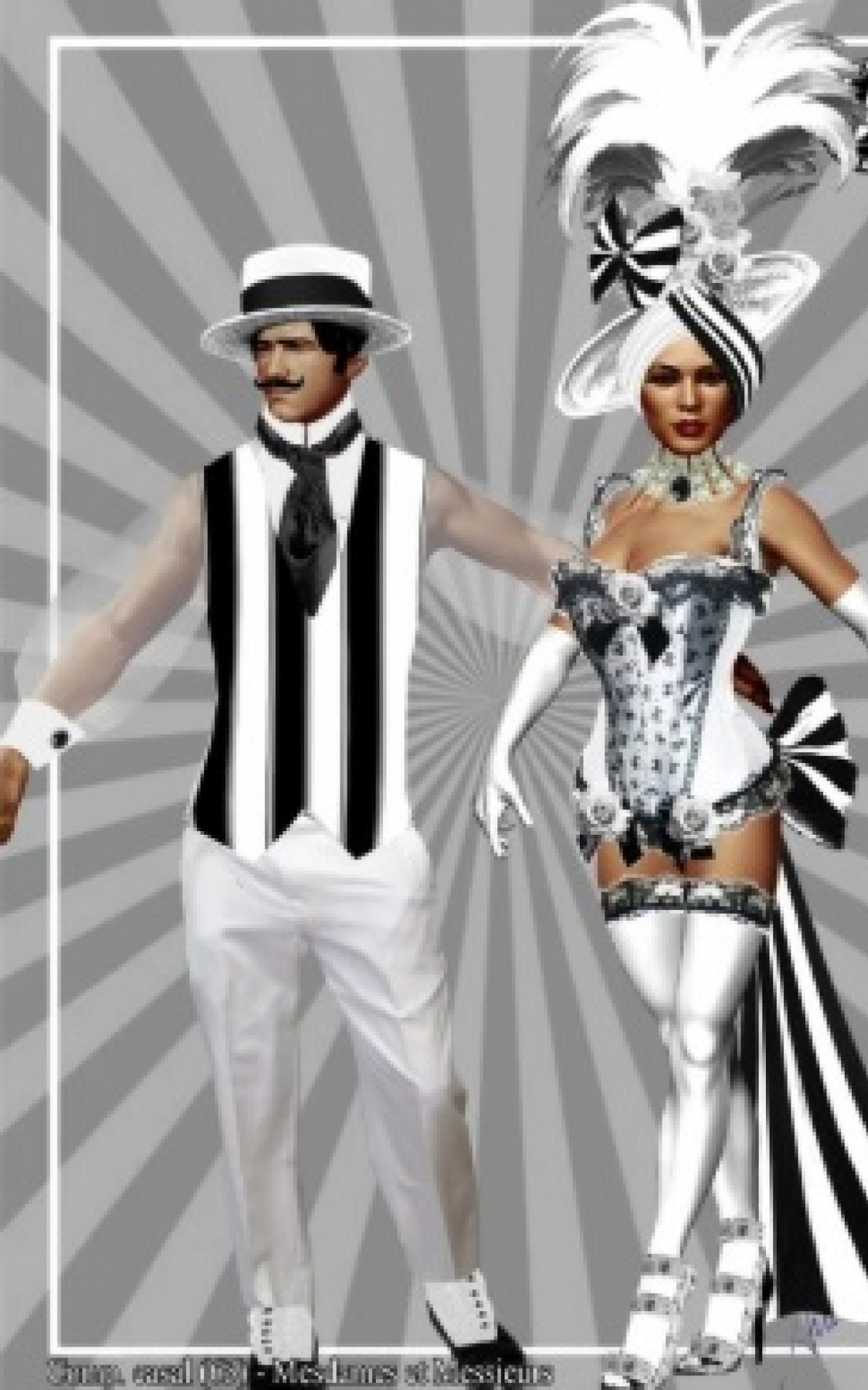 Botafogo Samba Clube tem fantasias disponíveis para homens e mulheres no abre-alas - Divulgação/Botafogo Samba Clube