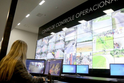 Câmeras instaladas em pontos da área central auxiliam na segurança pública