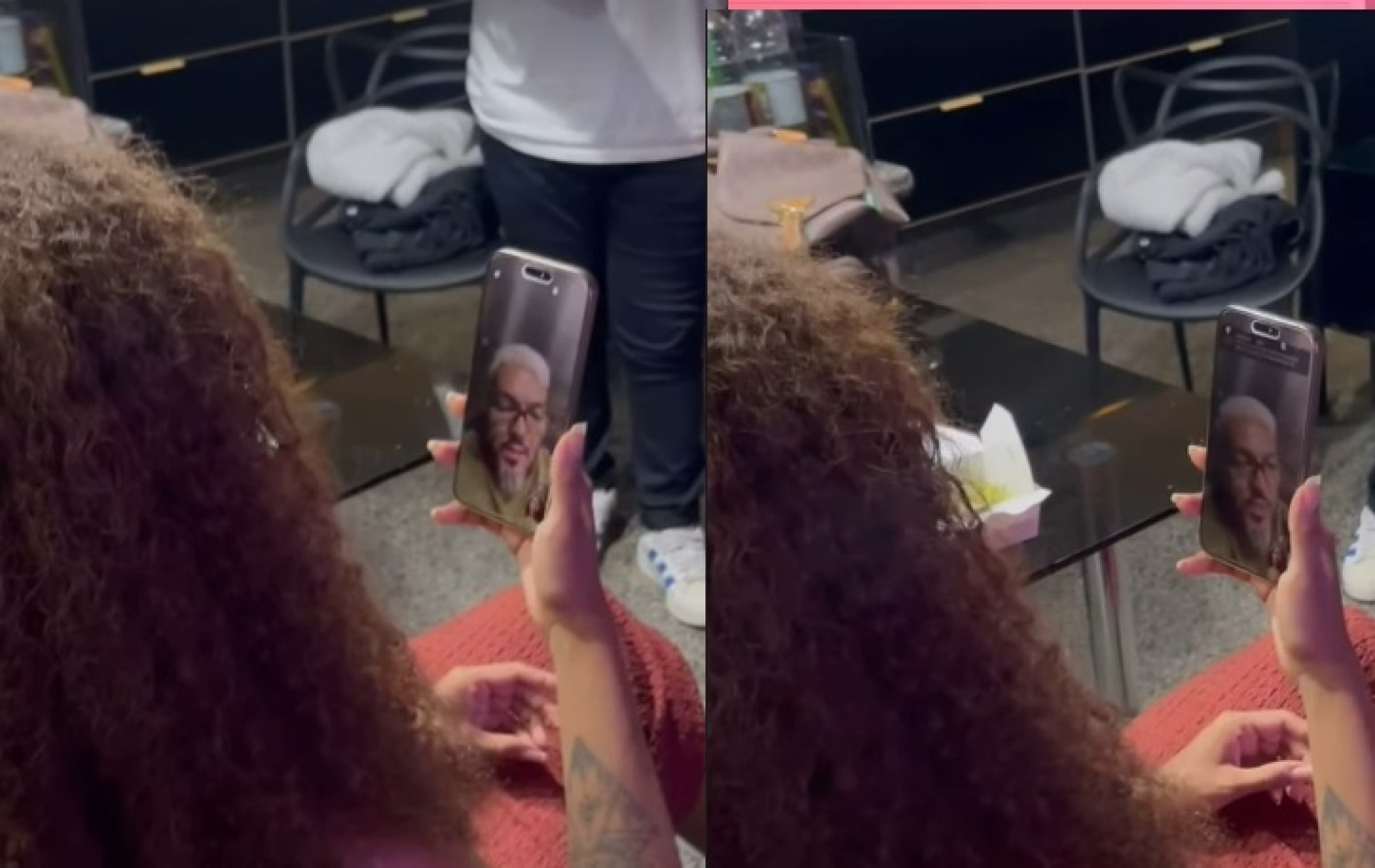 Giovanna conversa com Belo após eliminação - Reprodução de vídeo