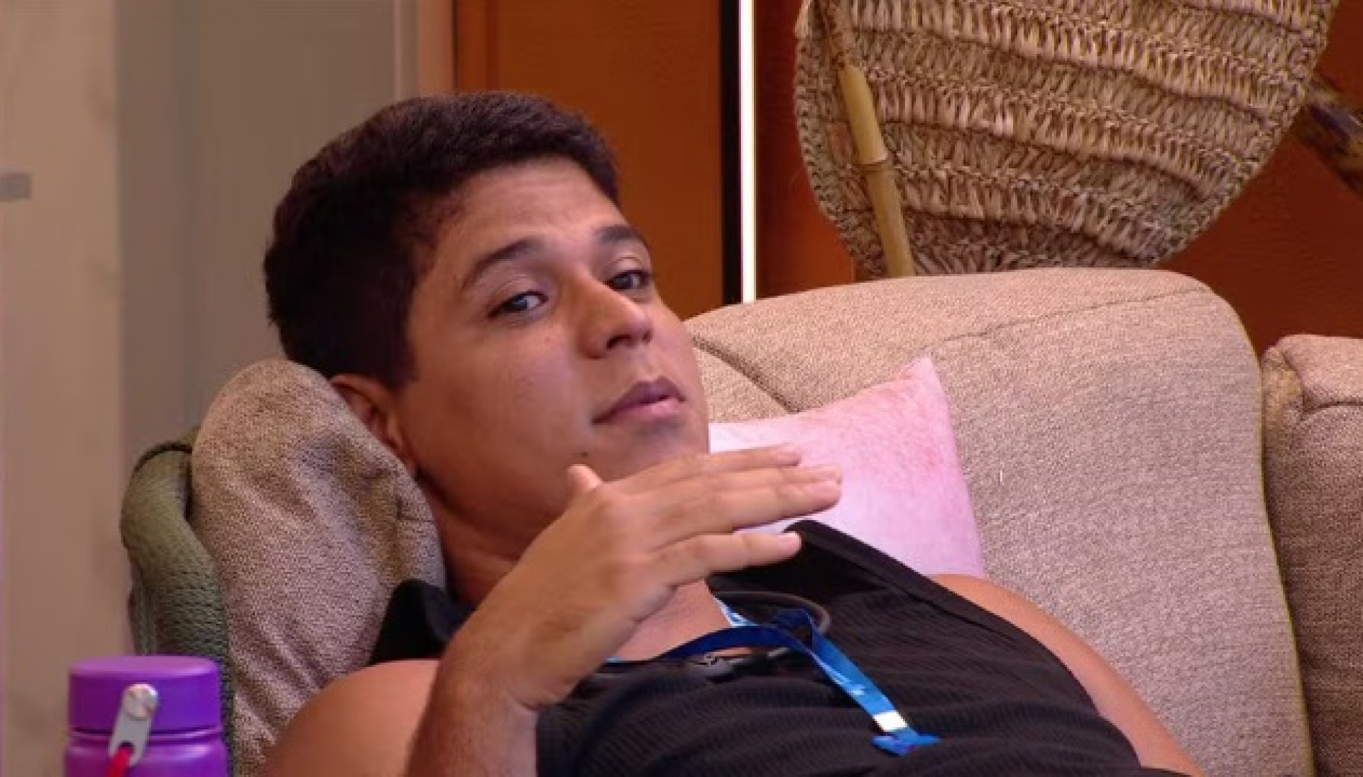 Guilherme cogita eliminação individual no último paredão  - Reprodução/Globo