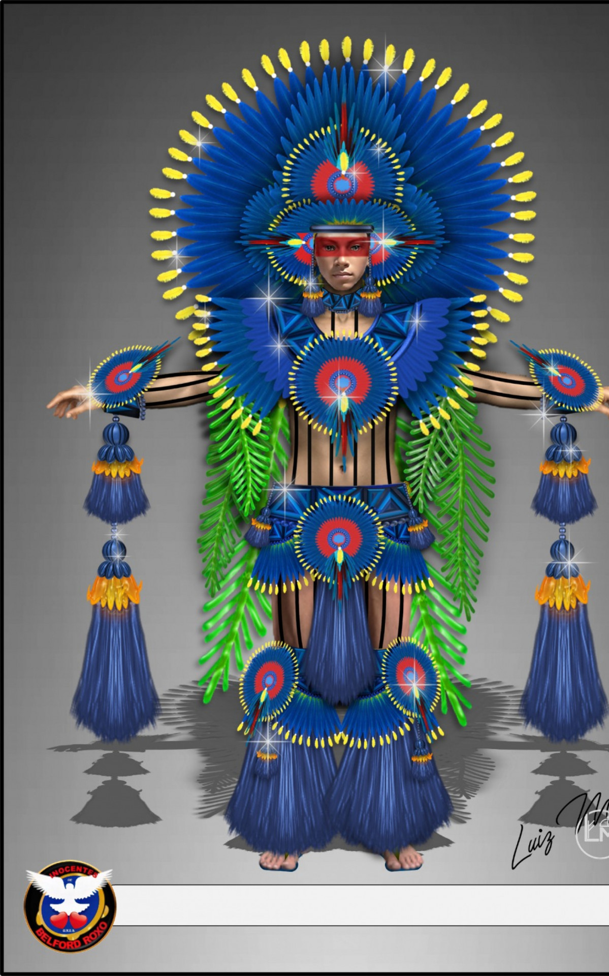 Inocentes de Belford Roxo ainda tem fantasias para o carro alegórico 2 - Divulgação/Inocentes de Belford Roxo