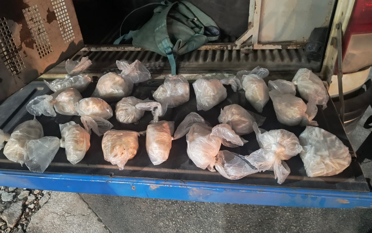 Drogas apreendidas durante operação policial em Macaé