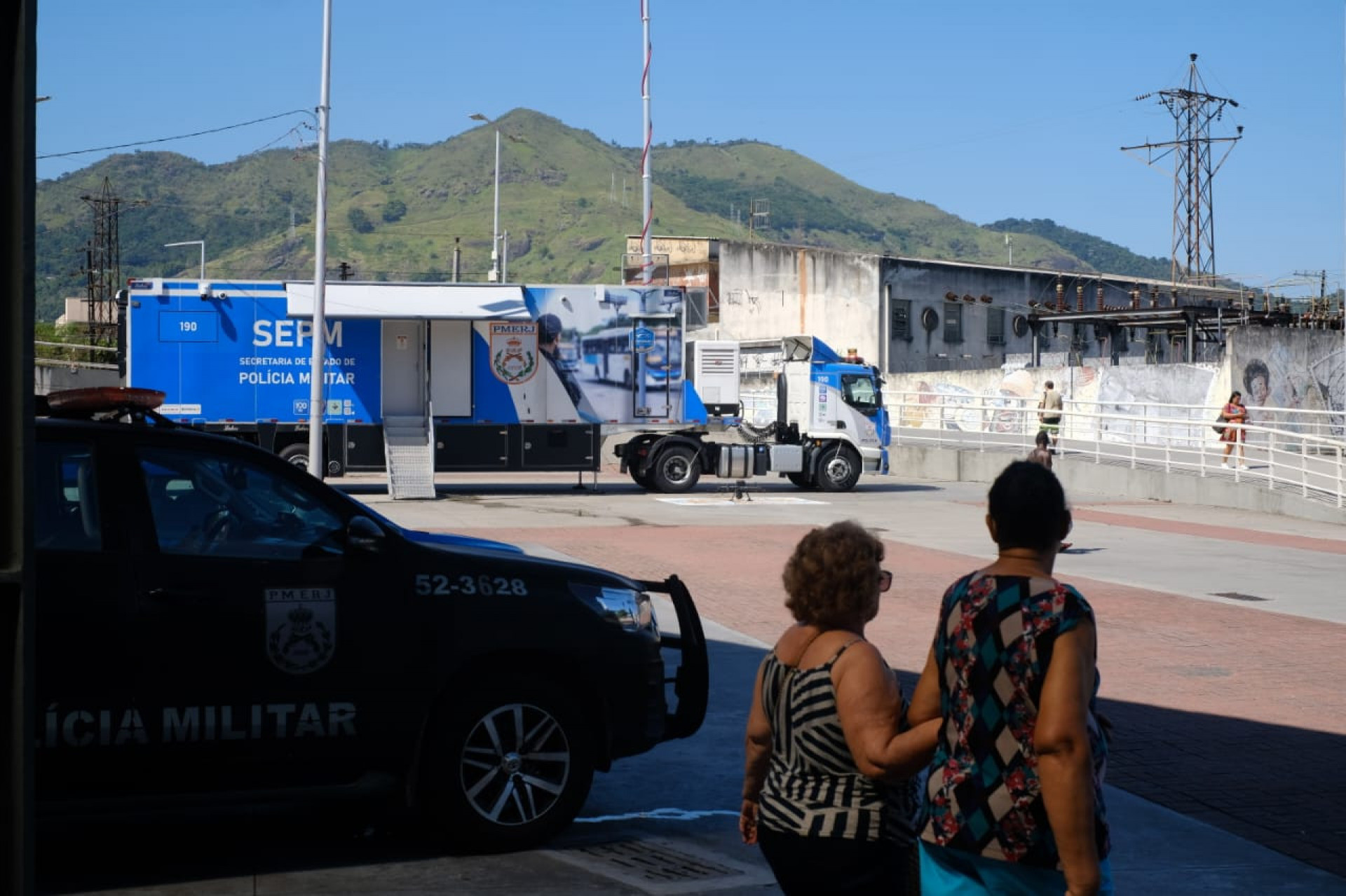 Base da Operação Impacto foi montada no Estádio Nilton Santos, no Engenho de Dentro - Pedro Teixeira / Agência O Dia