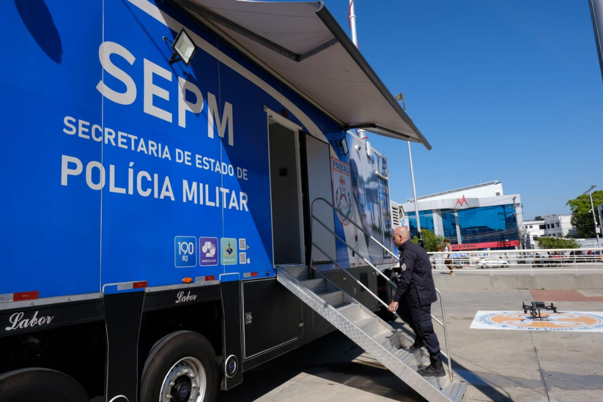 Base da Operação Impacto foi montada no Estádio Nilton Santos, no Engenho de Dentro - Pedro Teixeira / Agência O Dia