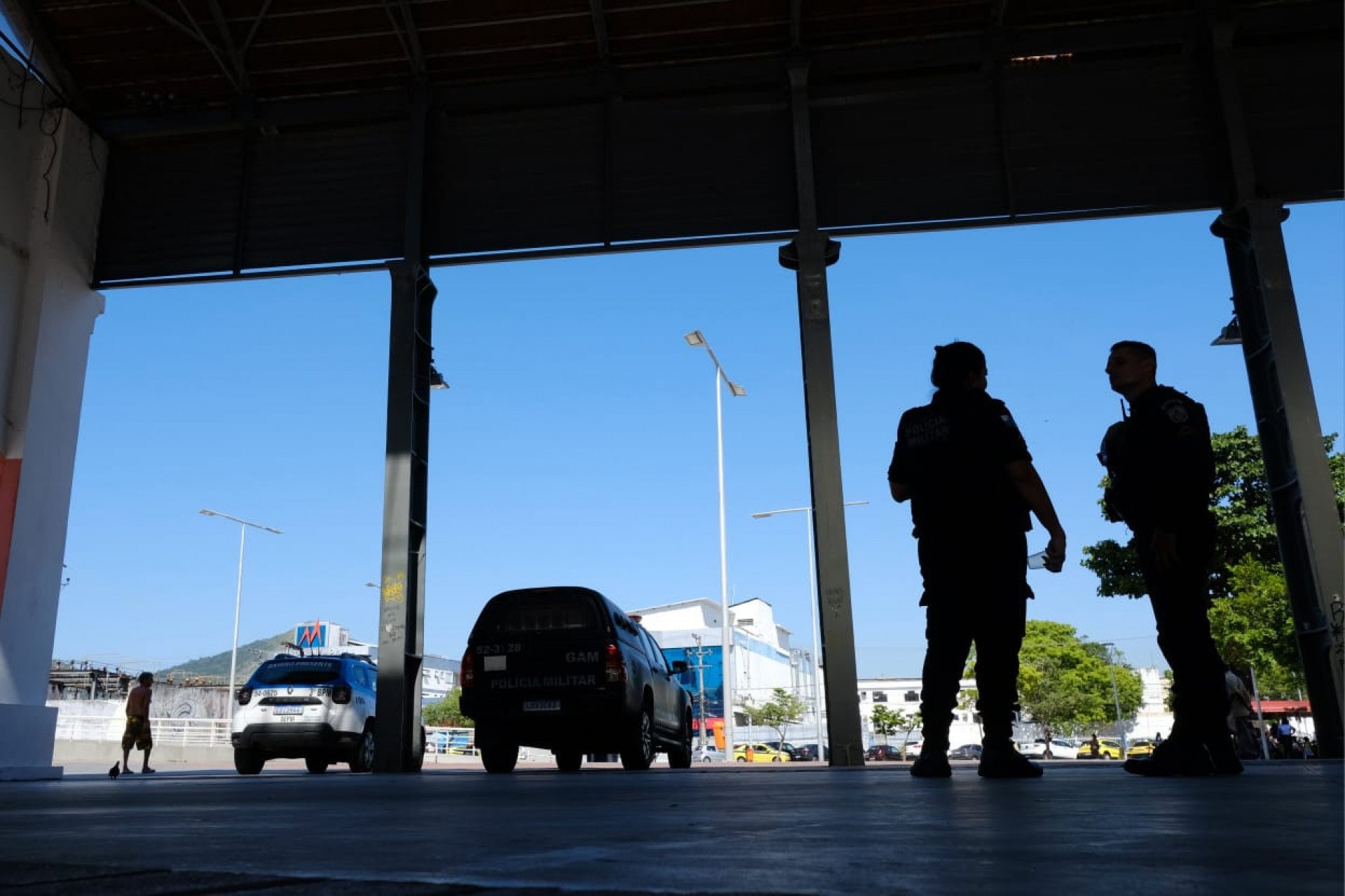 Base da Operação Impacto foi montada no Estádio Nilton Santos, no Engenho de Dentro - Pedro Teixeira / Agência O Dia