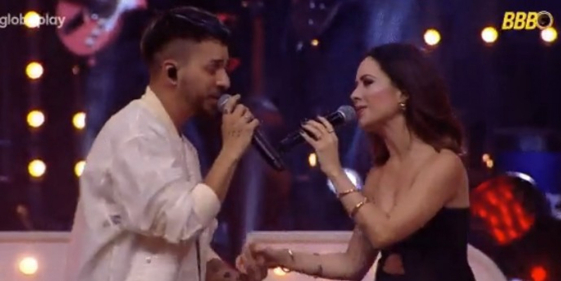 Sandy e Junior cantam no 'BBB 25' - Reprodução/Globo