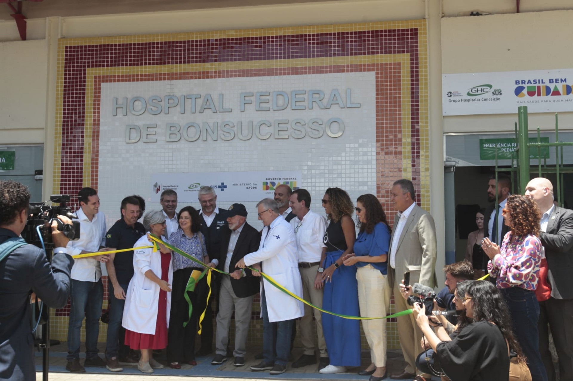 Reabertura da emergência do Hospital Federal de Bonsucesso teve a presença de Lula, ministros e Eduardo Paes - Reginaldo Pimenta/Agência O Dia