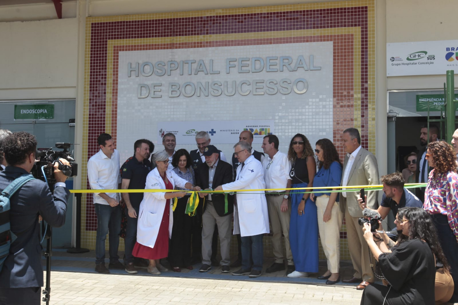 Reabertura da emergência do Hospital Federal de Bonsucesso teve a presença de Lula, ministros e Eduardo Paes - Reginaldo Pimenta/Agência O Dia
