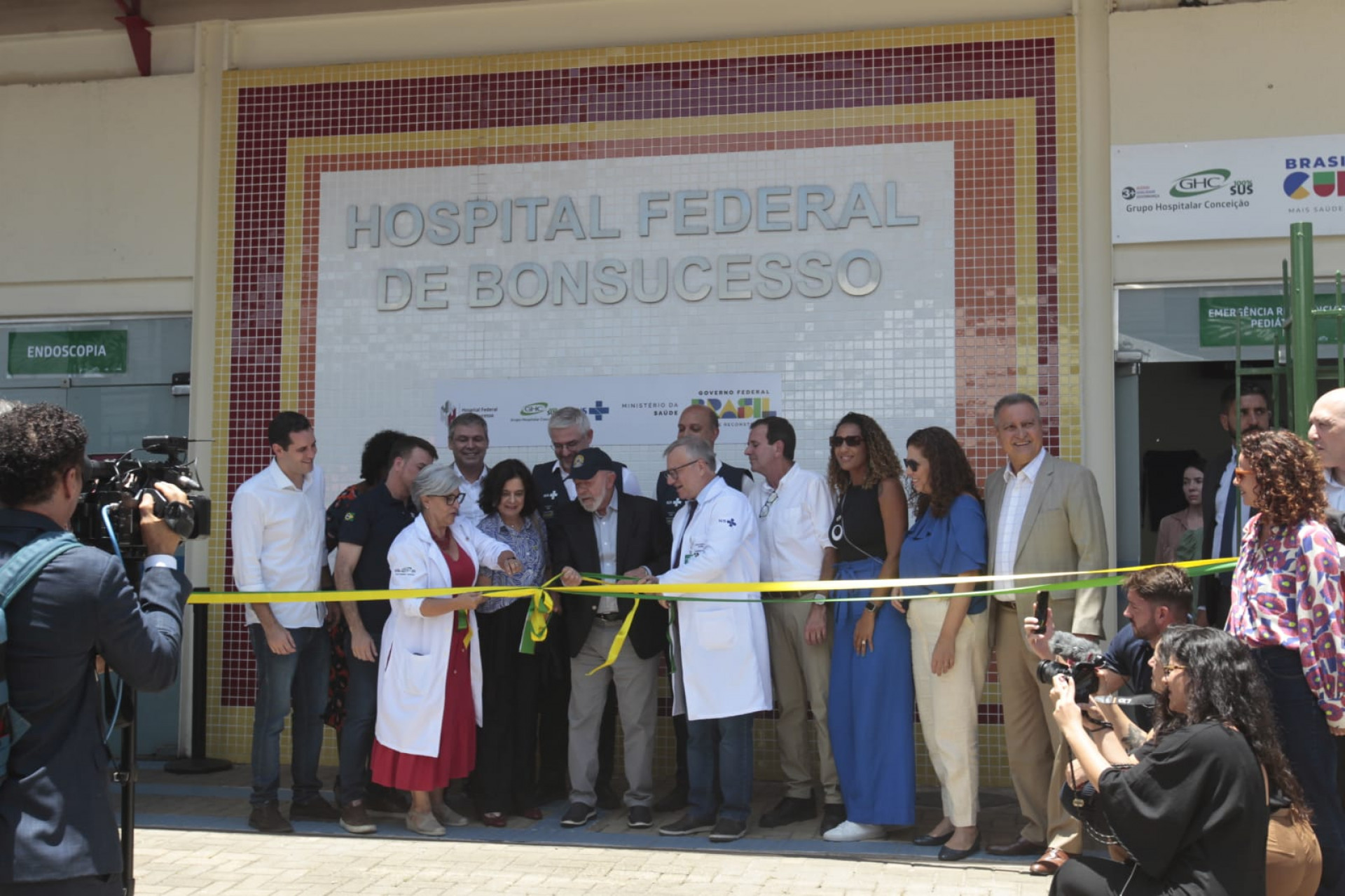 Reabertura da emergência do Hospital Federal de Bonsucesso teve a presença de Lula, ministros e Eduardo Paes - Reginaldo Pimenta/Agência O Dia