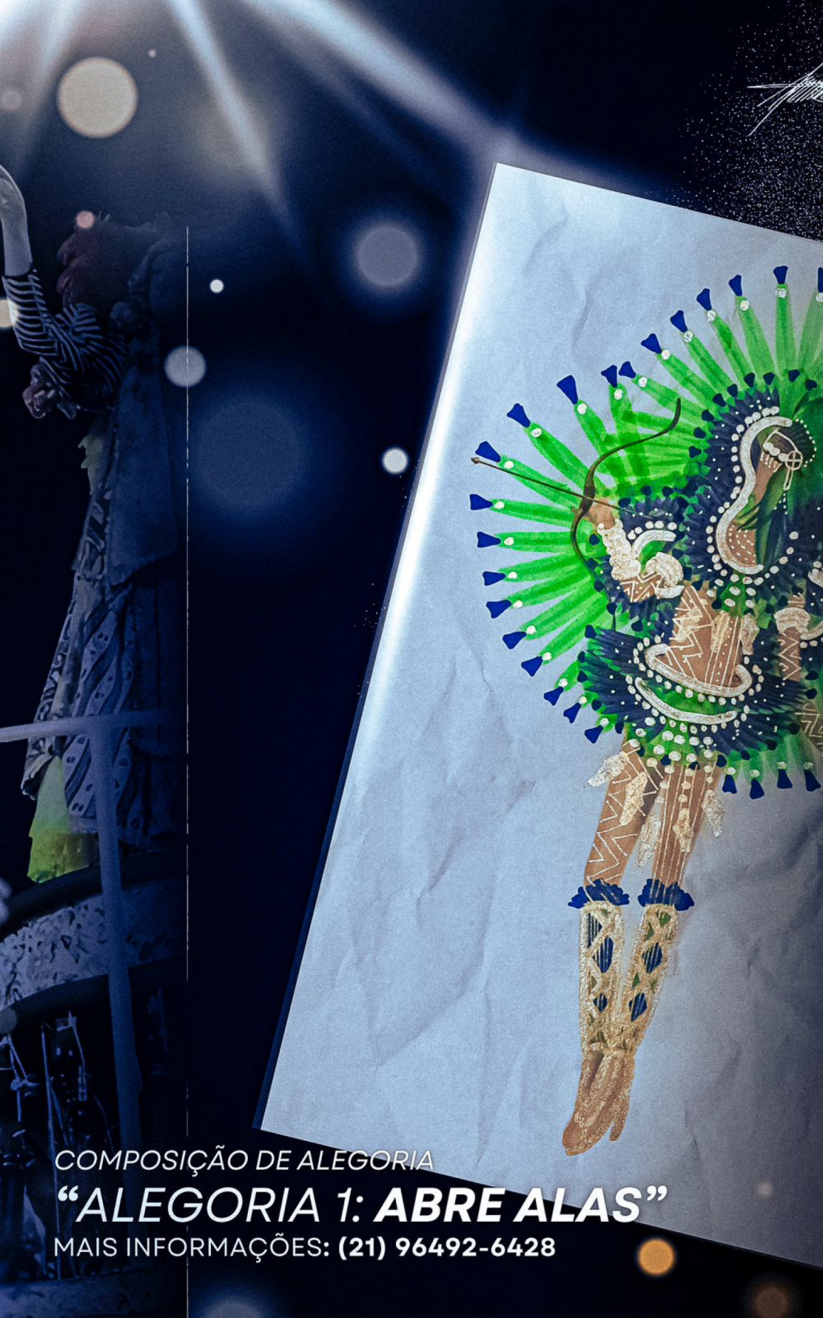 Unidos da Ponte tem composição da alegoria abre-alas disponível - Divulgação/Unidos da Ponte