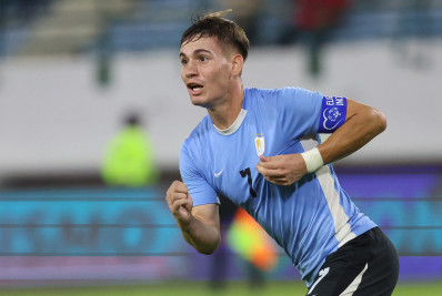 Joaquín Lavega, do Fluminense, faz dois gols em jogo do Uruguai no Sul-Americano sub-20