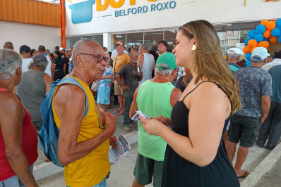 Secretaria de Assistência Social de Belford Roxo faz ação no Restaurante do Povo contra o câncer