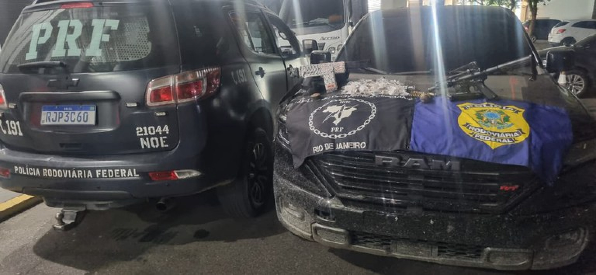 Material apreendido pela PRF em São Gonçalo - Divulgação