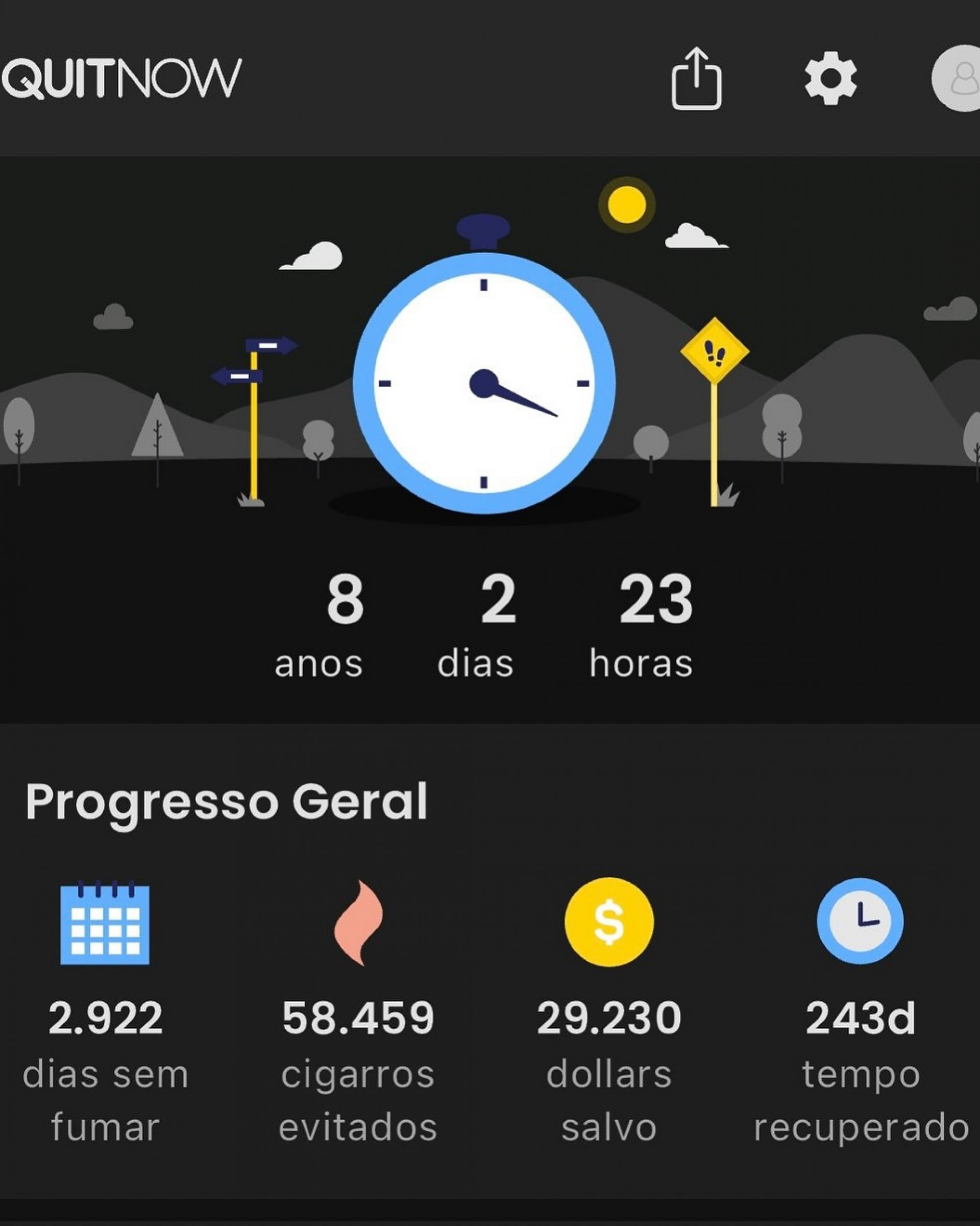 Samantha Schmutz mostrou gráfico sobre os 8 anos sem fumar  - Reprodução/Instagram 