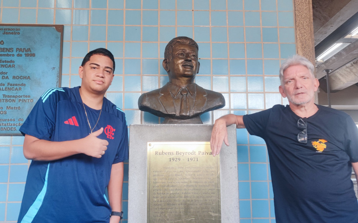 Marcio Horowicz fez questão de registrar sua passagem pela estação