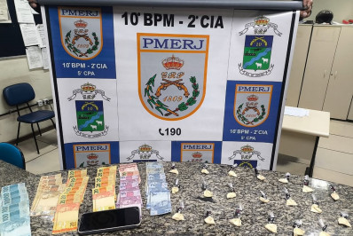 Homem é preso em Miguel Pereira por tráfico de drogas