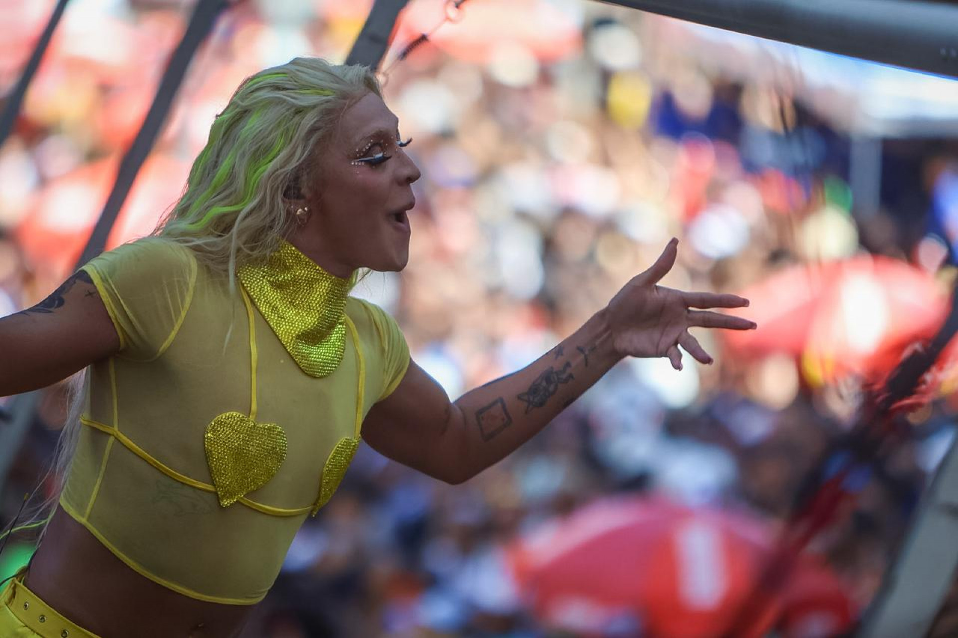 Pabllo Vittar reúne multidão em bloco no Centro do Rio - Renan Areias/Agência O DIA