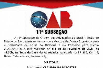 Posse de diretoria da OAB 11ª Subseção