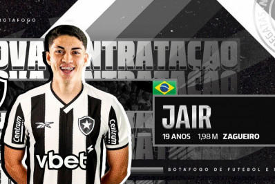 Botafogo anuncia a contratação do zagueiro Jair Cunha, ex-Santos