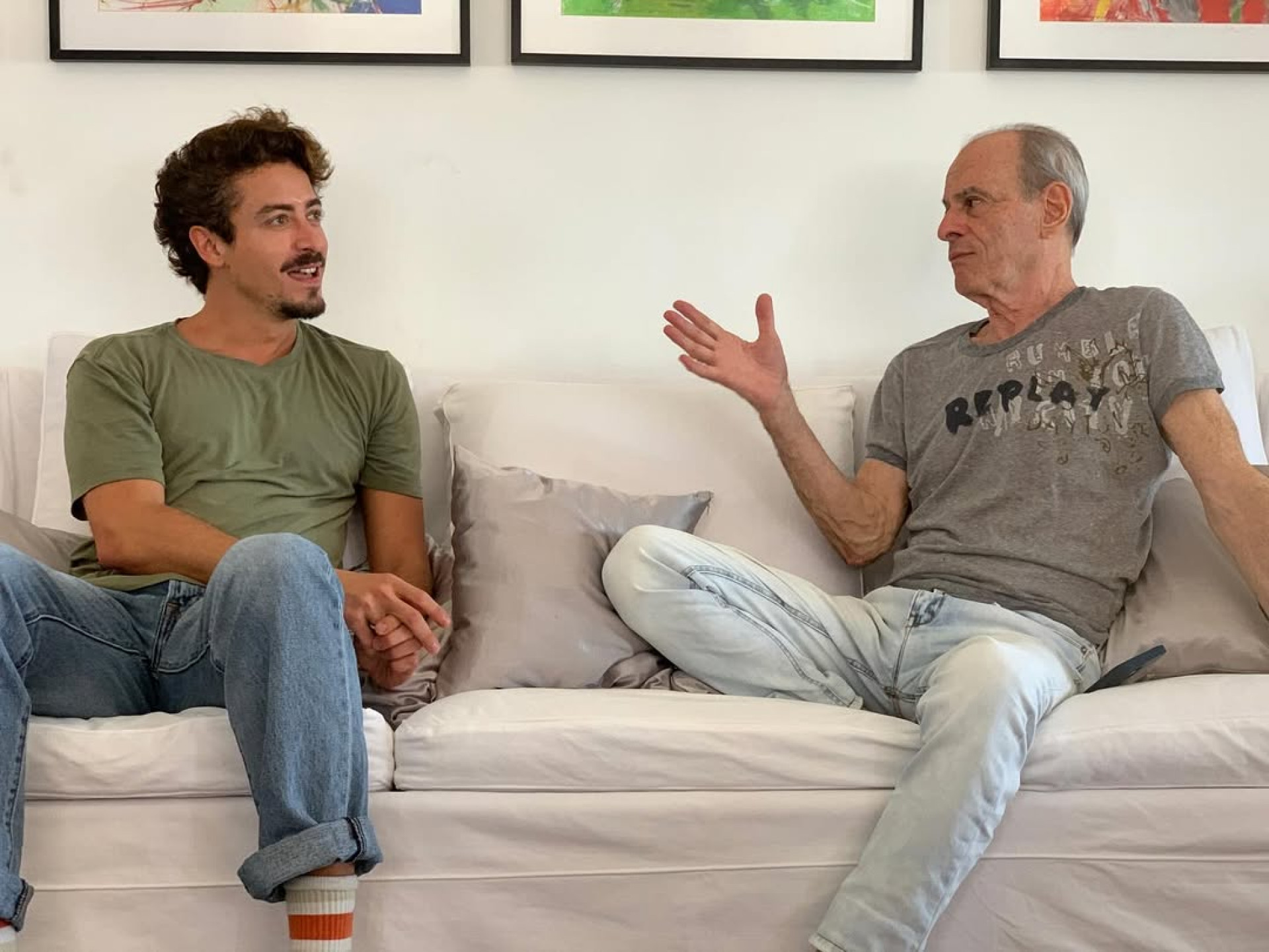 Jesuíta Barbosa e Ney Matogrosso  - Reprodução/Instagram 