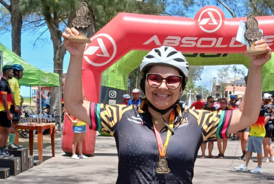 Taís Ribeiro Conquista 2º Lugar no 6º Pedal Farol de São Thomé