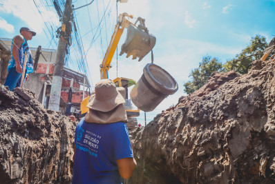 Bairro Éden passa por obras para evitar constantes alagamentos