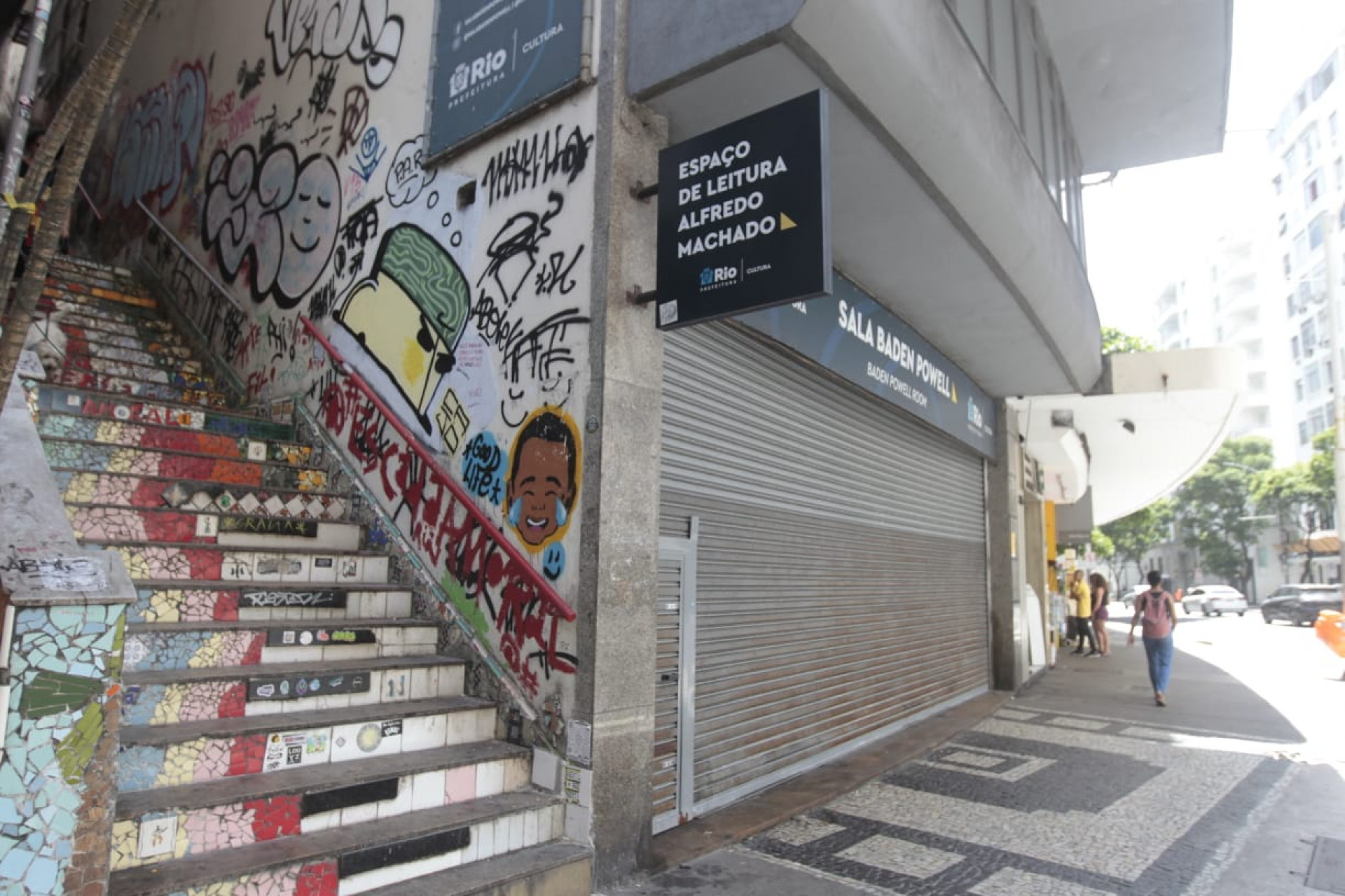 A Sala Baden Powell conta com o Espa&ccedil;o de Leitura Alfredo Machado - Reginaldo Pimenta / Ag&ecirc;ncia O Dia