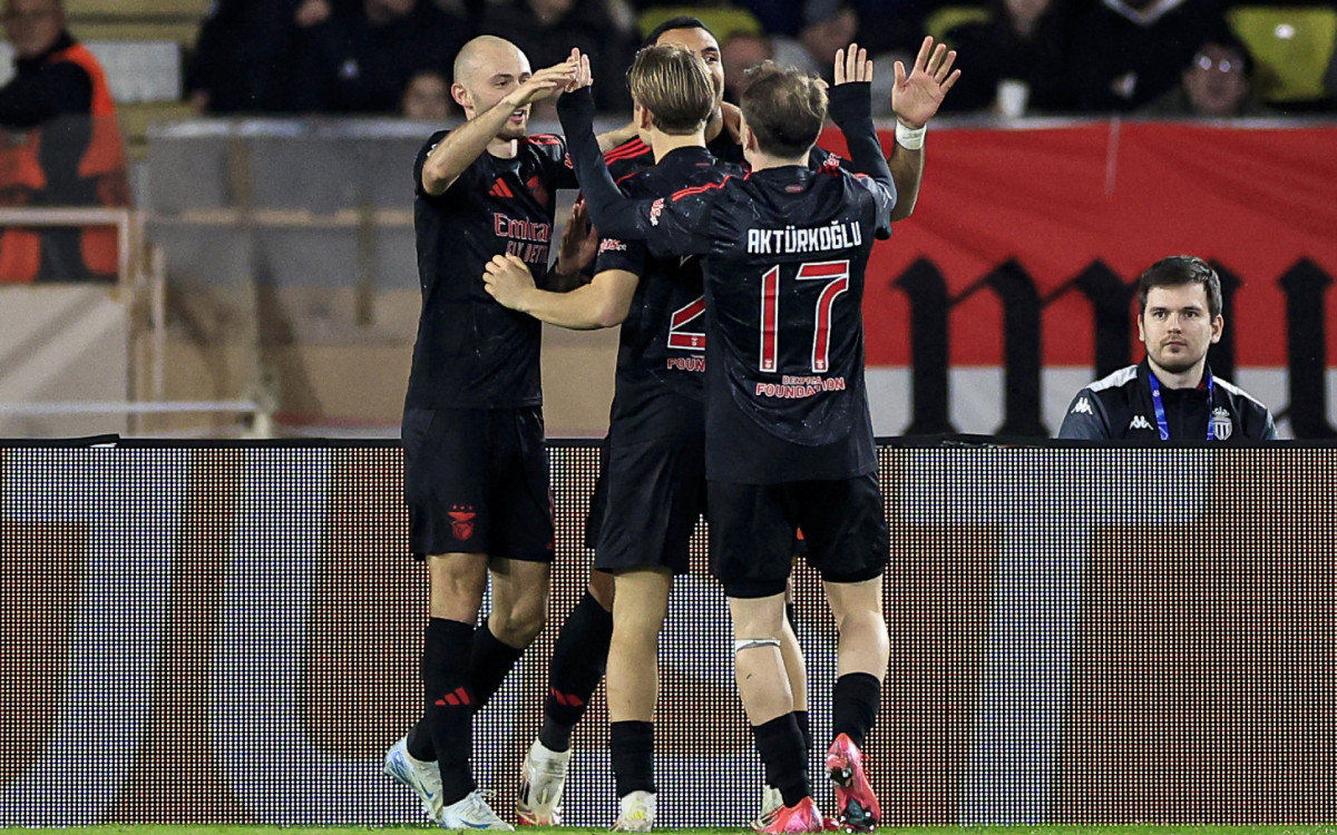 O Benfica superou o Monaco fora de casa