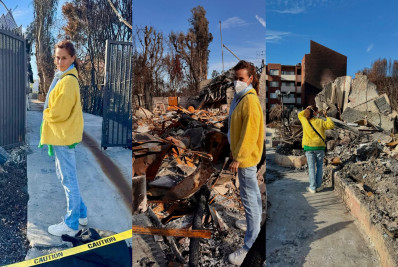 Daniela Escobar perde imóvel em incêndio devastador na Califórnia