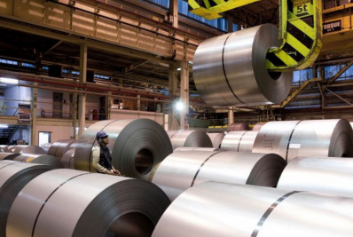 Rio de Janeiro produz em maio 643 mil toneladas de aço bruto