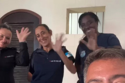 Prefeito de Cabo Frio almoça na sede da Guarda Civil Municipal 