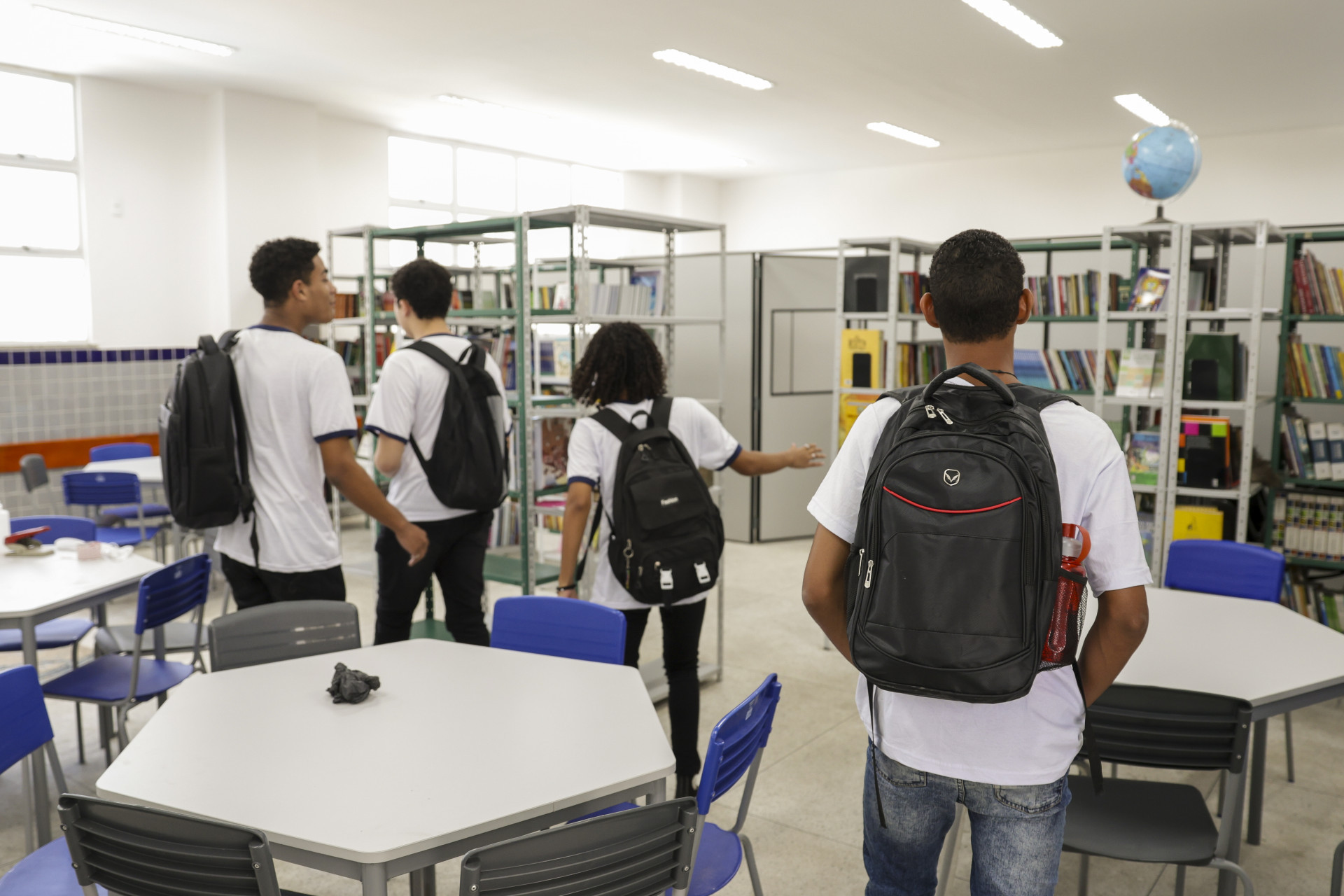 Aula inaugural da nova escola Cardeal Dom Eugênio de Araújo Salles na Cidade de Deus - Divulgação/Governo do Estado/Rafael Campos